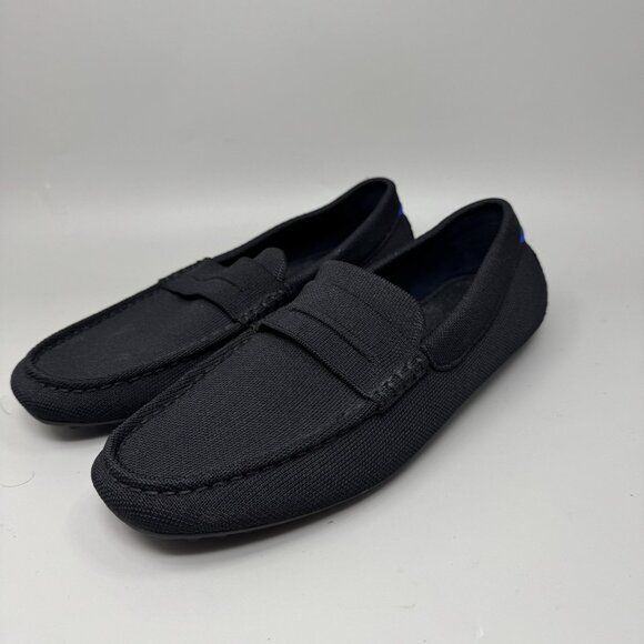 Rothy’s The Driving Loafer Black Slip On Shoes Men’s Size 11 - Picture 1 of 9